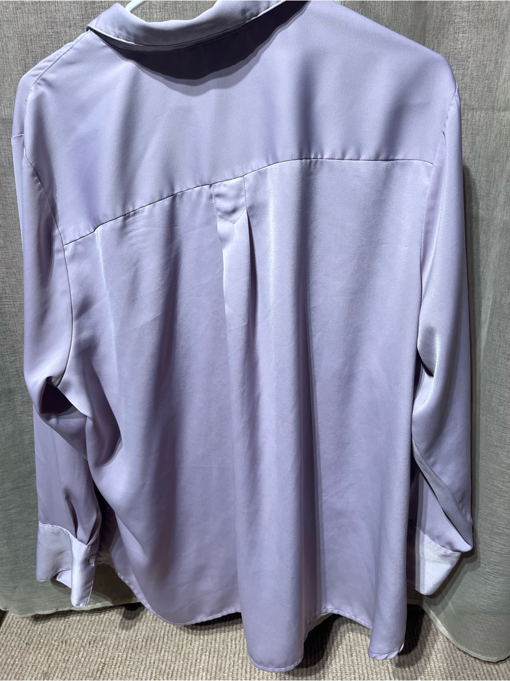 2 banana republic silky classic shirts - xxl - lavender and periwinkle - Picture 12 of 16